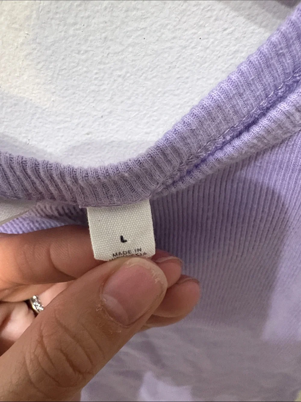 GAP Lilac Ribbed Tank Top for Kids